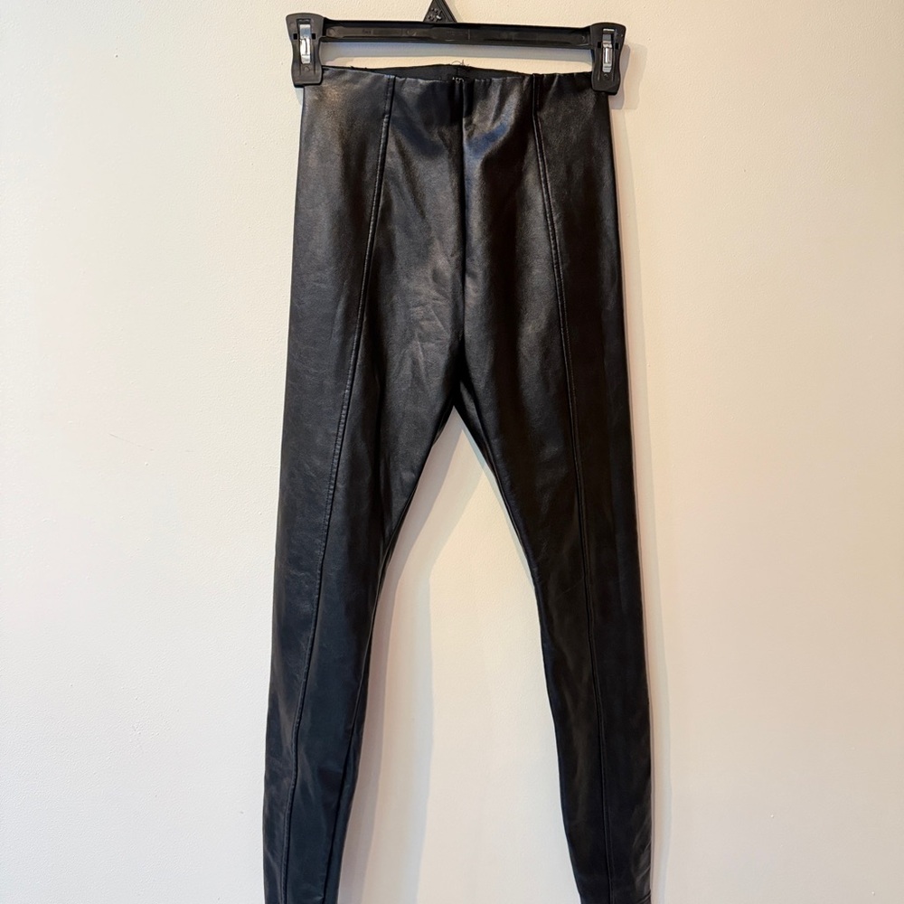 AFRM Black Faux Leather Leggings